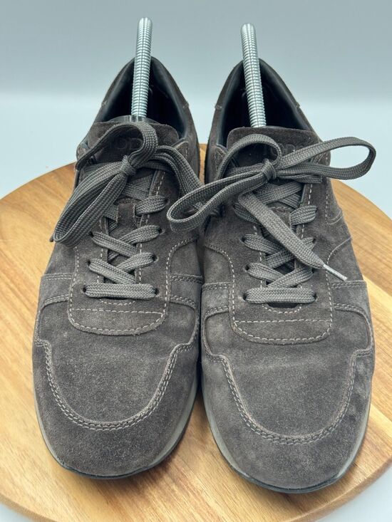 TOD\'S Men\'s Sport Sneakers Brown Calfskin Suede Lace Up Size 8.5/US 9.5 main image 10